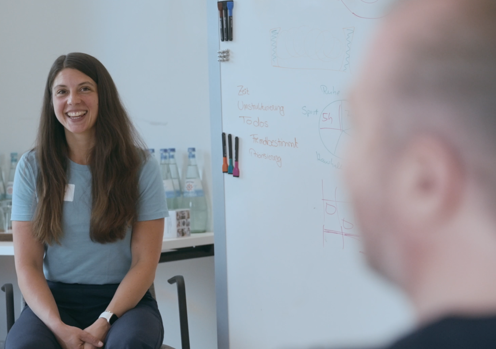 Melanie im Workshop beim Kick-off